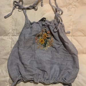 One of a kind Brandy Melville crop tie top